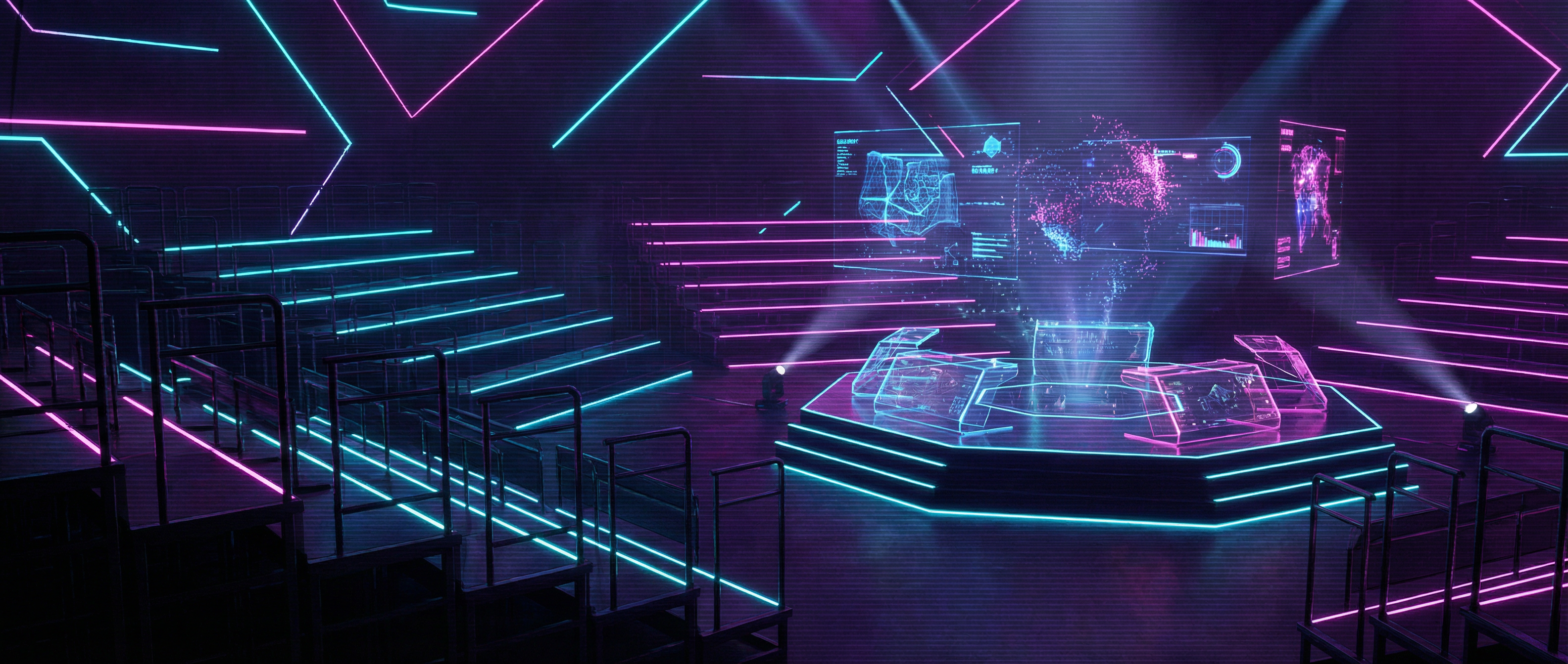 赛博朋克风格的电竞场馆 - 电竞投注竞猜聚合站 - 电竞下注